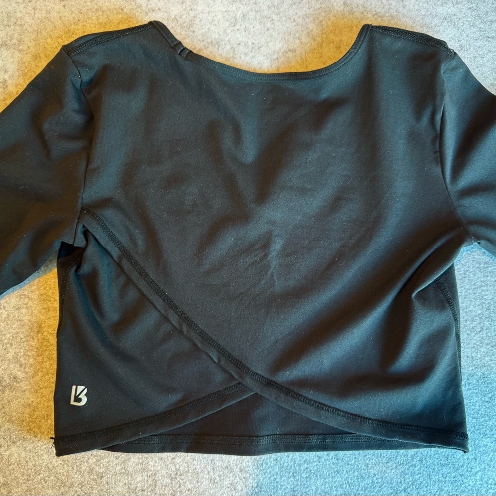Buffbunny Collection Black Crop Workout Top Size Medium - Picture 4 of 5